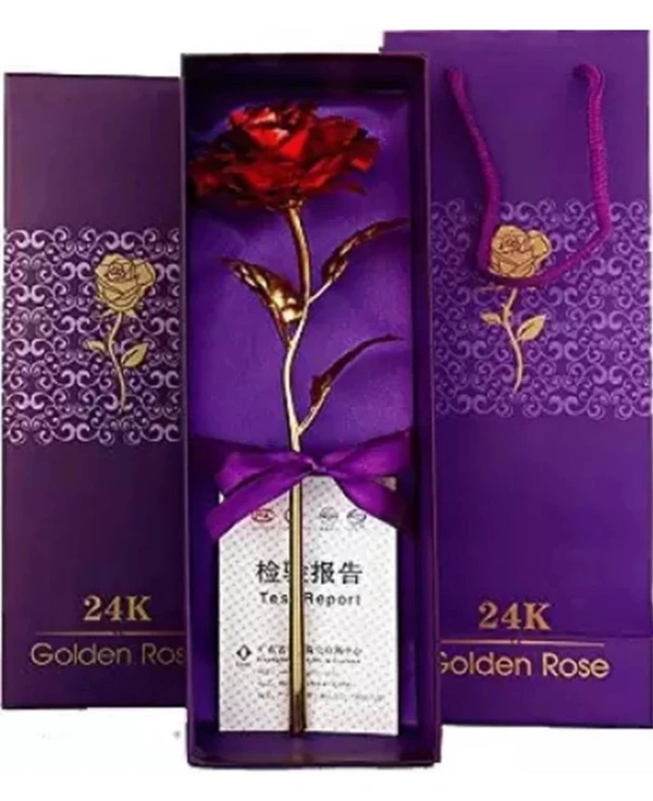 Artificial Flower Gift - Red - Red, 25cm