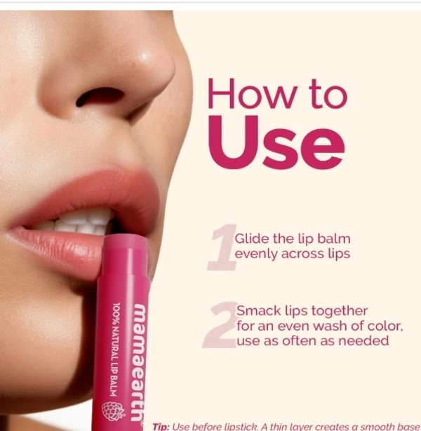 mamaearth Mamaearth Nourishing Tinted 100% Natural Lip Balm With Vitamin E And Raspberry - 4 G|Gives 12-Hour Moisturization|For Dry&Chapped Lips|Naturally Pink Lips|Natural Tint|Brightens Lips|Tinted Lip Balm Visit the Mamaearth Store 4.1 4.1 out of 5 stars (2,759)