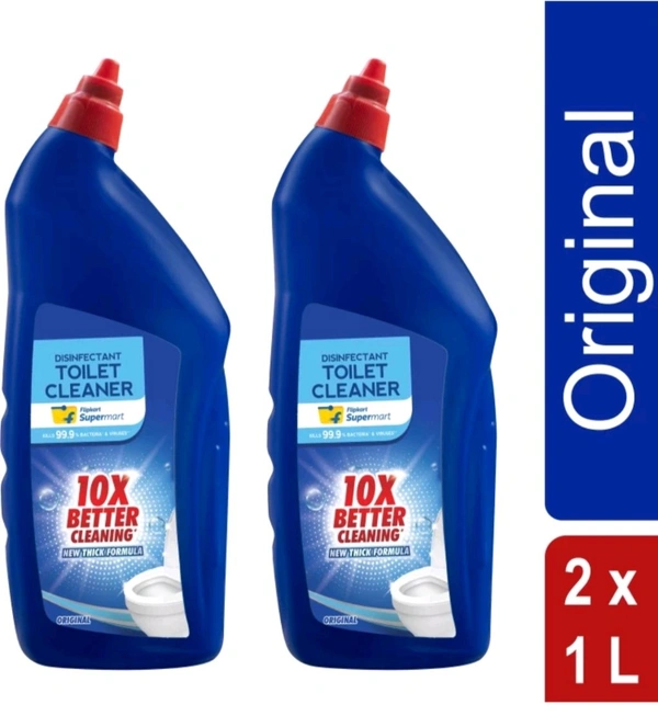 Flipkart Supermart Disinfectant Original Liquid Toilet Cleaner (2 x 1 L)