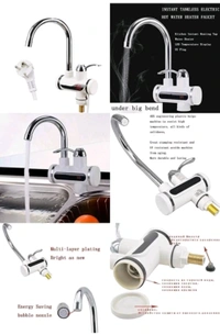 D DESIGN 1 L Instant Water Geyser (Instant Electric Water Geyser For Kitchen Bathroom LED Temperature, White)
