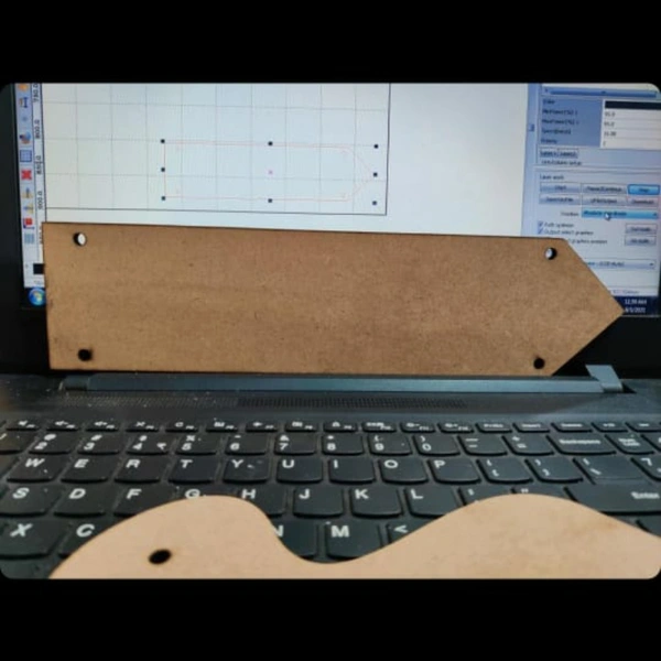 Mdf Arrow - Natural, 12×3inch thickness 5.5mm