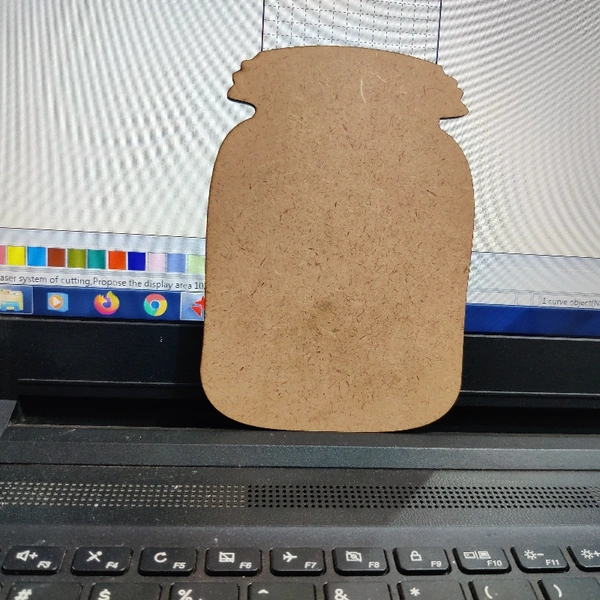 Mdf Jar - Natural, 5inch thickness 5.5mm