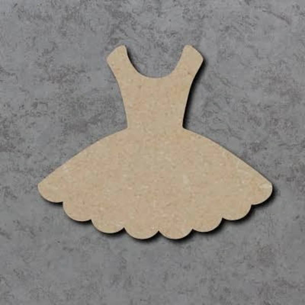Mdf Girl Dress - Natural, 4inch Thickness 5.5mm