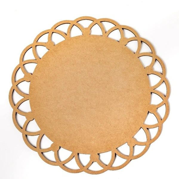 Mdf Designer Circle - natural, 10inch thickness 5.5mm