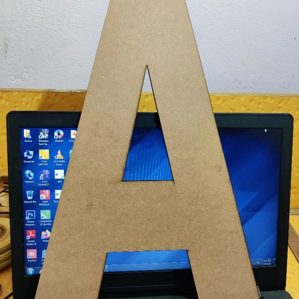 Big Alphabet - natural, size 17 inch and thickness 5.5mm