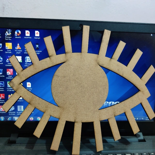 Mdf Eye - Natural, size 12inch thickness 5.5mm