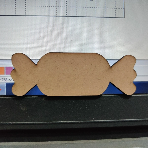 Mdf Toffee - natural, size 4inch thickness 5.5mm