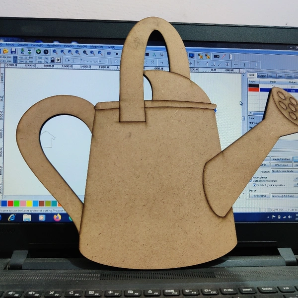 MDF Water Can - natural, height 4inch thickness 5.5mm