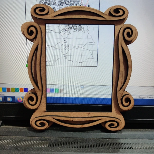 MDF Frame  - natural, height 6inch  thickness 5.5mm