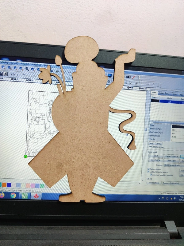 MDF New Cut - natural, 6inch