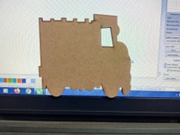 Mdf Craft Bazar MDF vehicles Thickness 5.5mm - raw, width 4inch