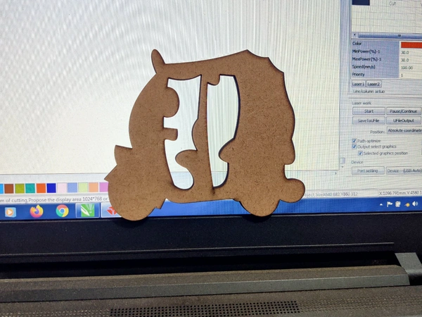 Mdf Craft Bazar MDF vehicles Thickness 5.5mm - raw, width 4inch
