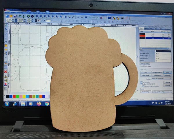 Mdf Craft Bazar MDF Mug Thickness 5mm - raw, 4inch