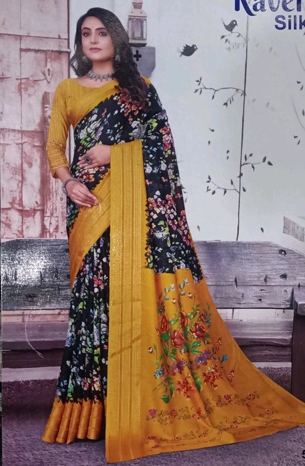 Silk Saree - Black