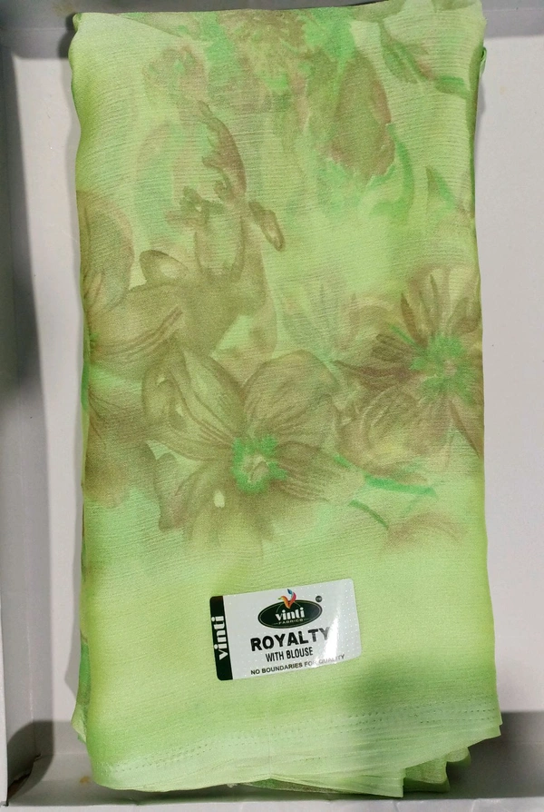 Casual Wear Sarees(With Blouse)  - Mint Green