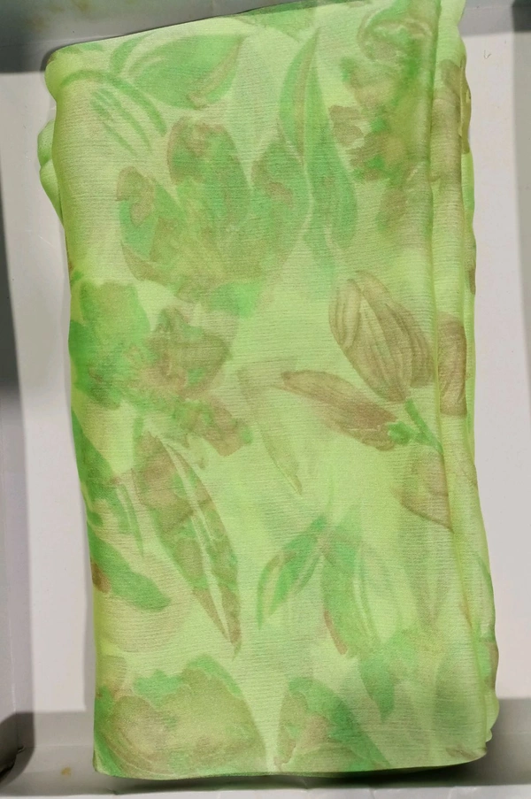 Casual Wear Sarees(With Blouse)  - Mint Green