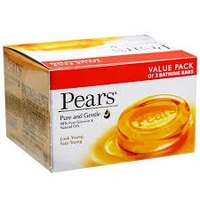 Pears Pure And Gentle Bathing Bar (Value Pack Of 3 Bathing Bars) - 3 N × 125 gm Each