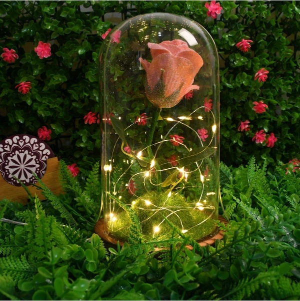 Glass Flower with Led Light Great Gift