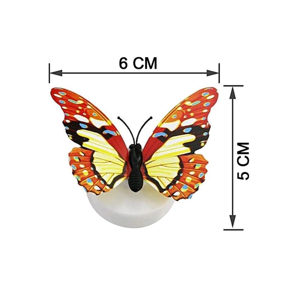 The Butterfly 3D Night Lamp Comes with 3D Illusion Design Suitable for Drawing Room, Lobby ( 8 Piece)