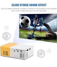 MATADAR  Portable Mini Home Theater LED Projector with Remote Controller, LED Corded Projector, Support HDMI, AV, SD, USB Interfaces Projector (1 Set)