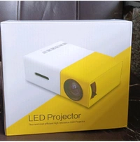 MATADAR  Portable Mini Home Theater LED Projector with Remote Controller, LED Corded Projector, Support HDMI, AV, SD, USB Interfaces Projector (1 Set)