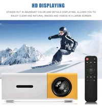 MATADAR  Portable Mini Home Theater LED Projector with Remote Controller, LED Corded Projector, Support HDMI, AV, SD, USB Interfaces Projector (1 Set)