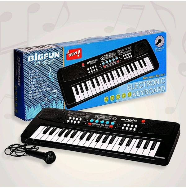 Piano Musical Keyboard With Mic 37 Music Key Keyboard 