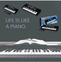 Piano Musical Keyboard With Mic 37 Music Key Keyboard 