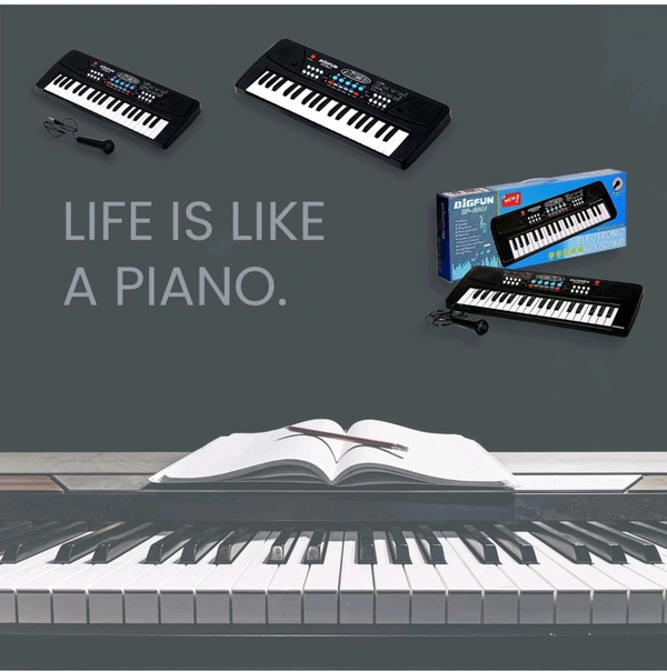 Piano Musical Keyboard With Mic 37 Music Key Keyboard 