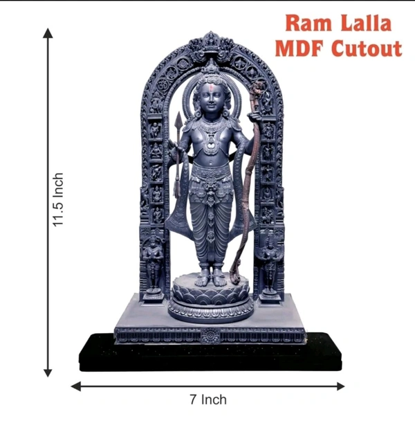 Ram Lalla MDF Cutout Ram Lalla statue Ayodhya Mandir 