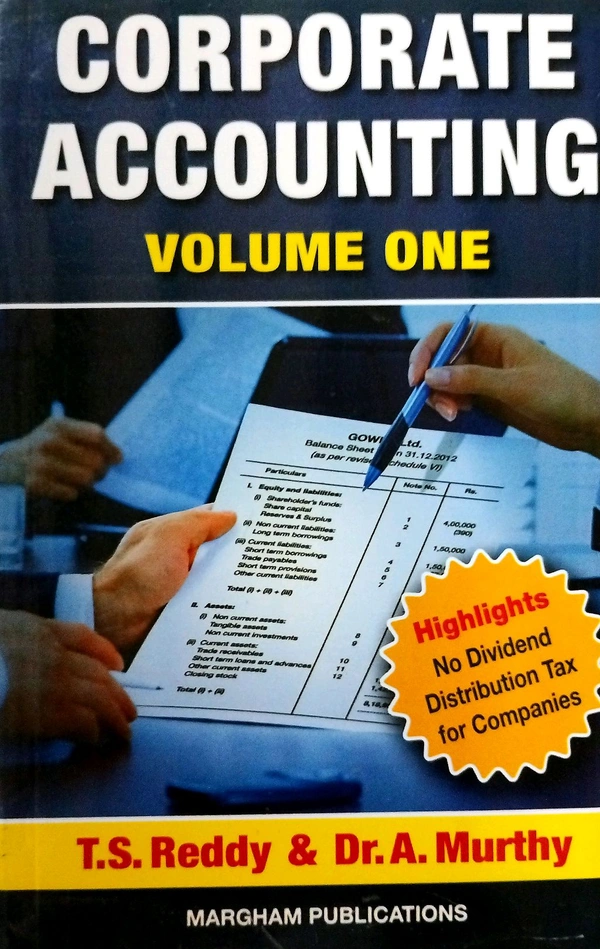 Margham Corporate Accounting Vol -1 (T.S Ready & Dr.Murthy)