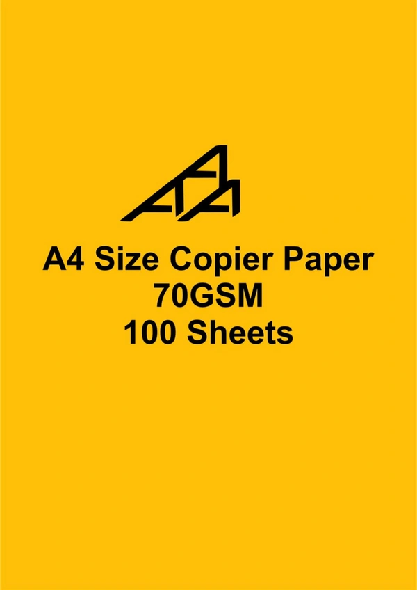 A4 Paper  A4 Size: Copier Paper  70GSM (100 Sheet)