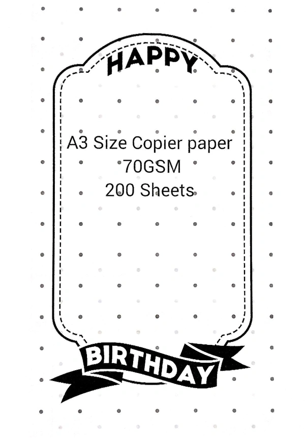 A3 Paper  A3 Size Copier Paper 70GSM (200 Sheets)