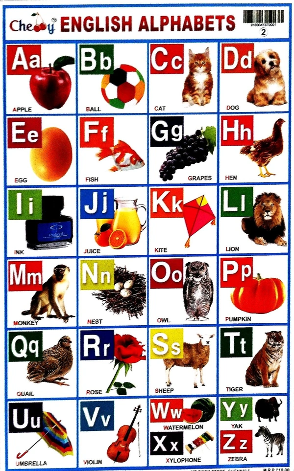 School Picture Charts  School Picture Chart All Mixed   (10 pcs ). 1 pkt