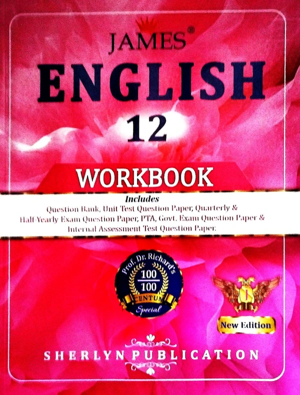 12th Std James 12th English Guide (25-26) New Edition 
