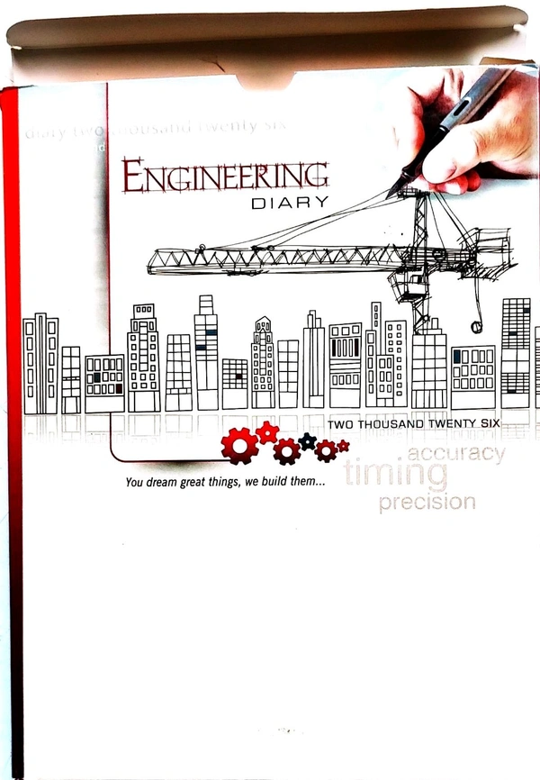 Diary 2026 Year Engineering Box Diary Full Date 