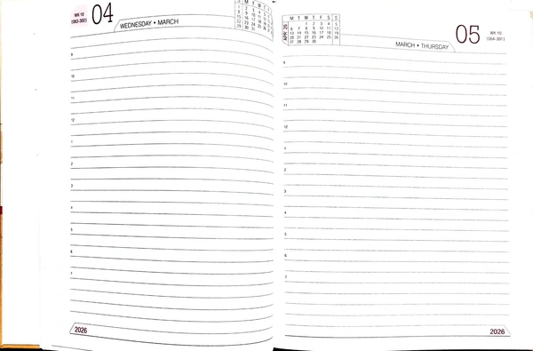 Diary 2026 Year Box Full Date 