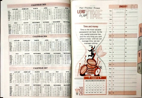 Diary 2026 Year Month Cut Full Date 