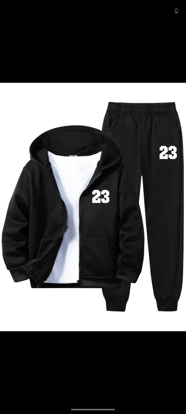 New york Hoddie + Lower Combo  - Black, XXL