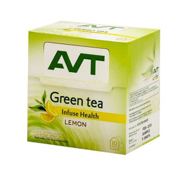 AVT GREEN TEA LEMON TEA BAG - 10NOS