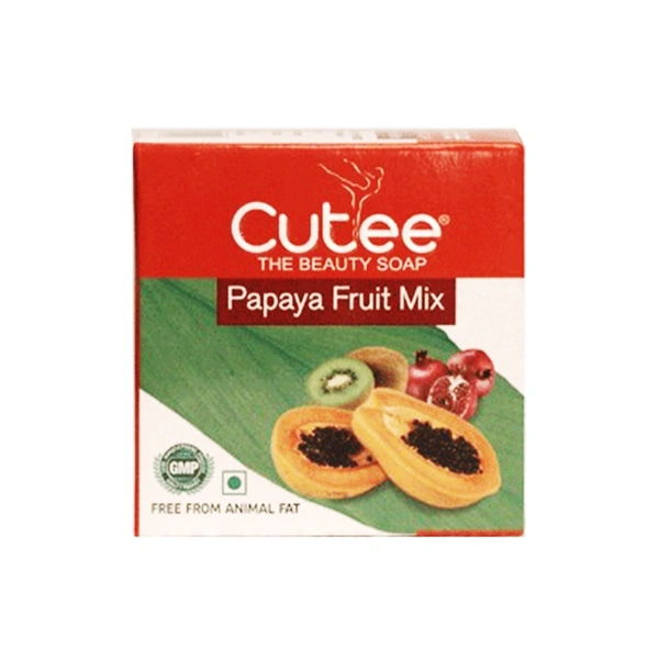 CUTEE PAPAYA FRUIT MIX SOAP - 100GM