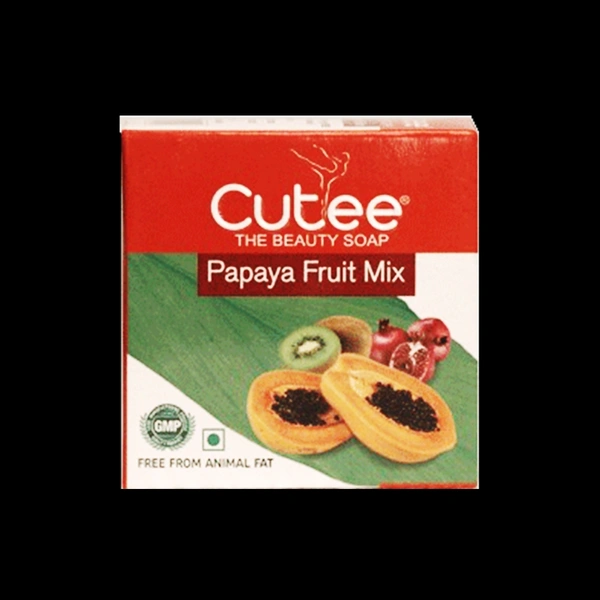 CUTEE PAPAYA FRUIT MIX SOAP - 100GM
