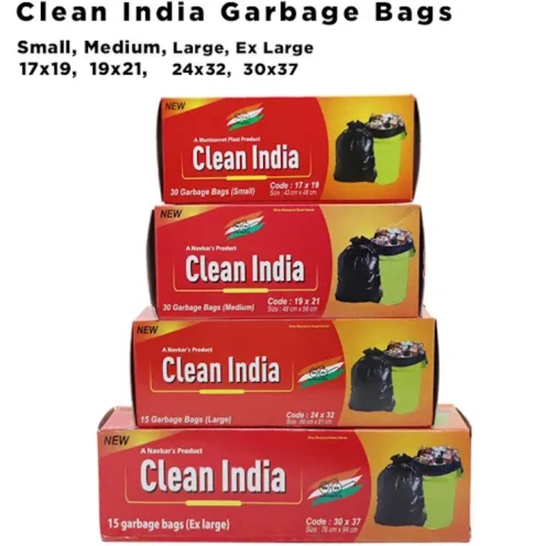 CLEAN INDIA GARBAGE BAG - medium, 19 x 21