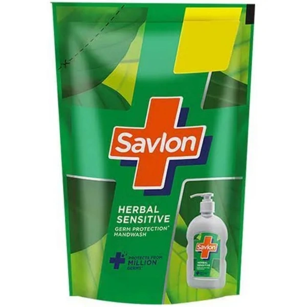 SAVLON HERBAL SENSITIVE HAND WASH POUCH - 175ML