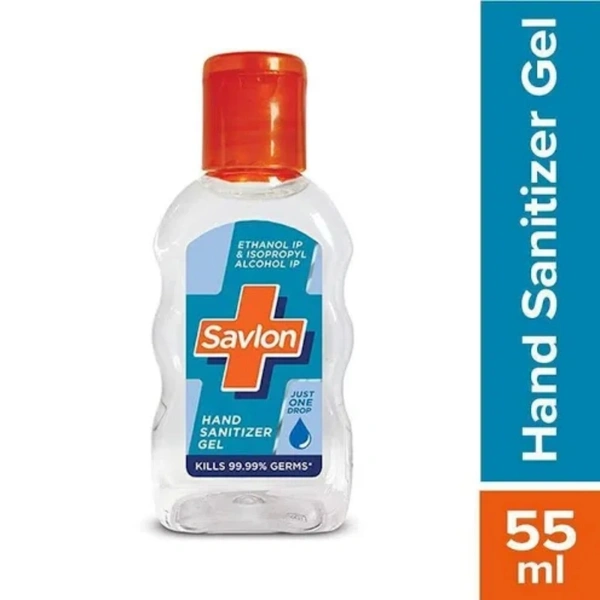 SAVLON GEL HAND SANITIZER BOTTLE - 55ML