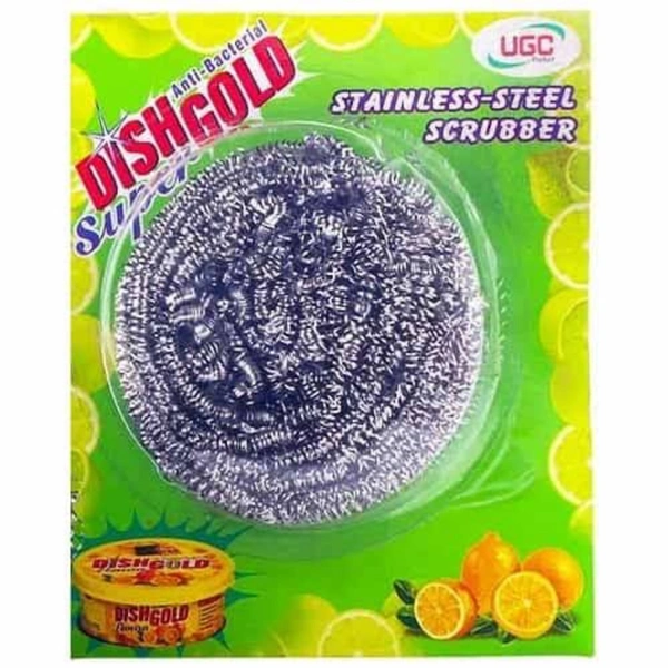 DISH GOLD STEEL SCRUBER