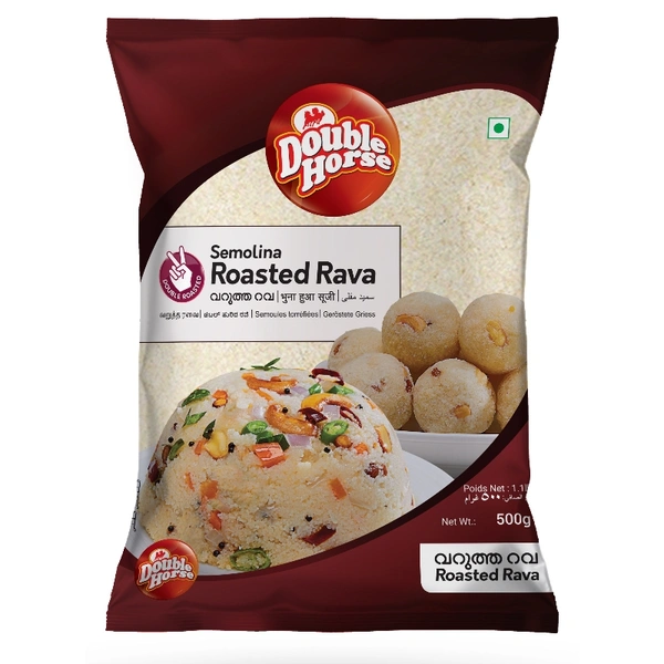 DOUBLE HORSE ROASTED RAVA  - 500G