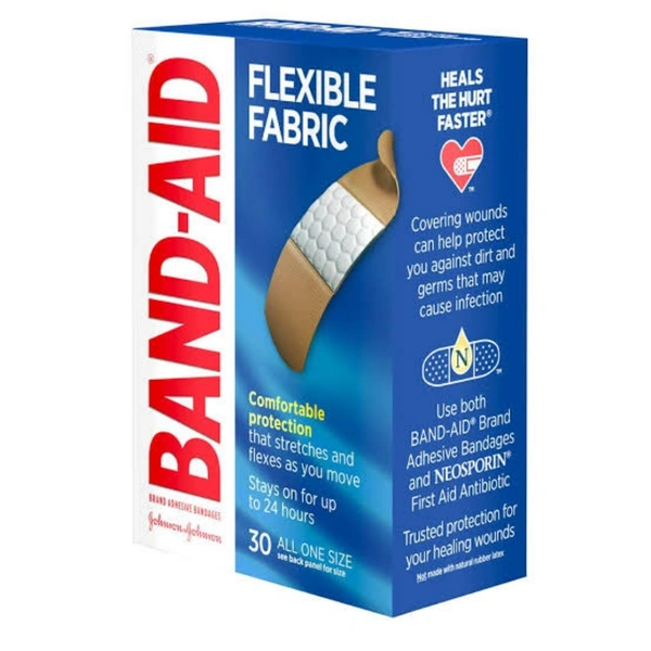 JOHNSON Band Aid Flexible Fabric x 4nos