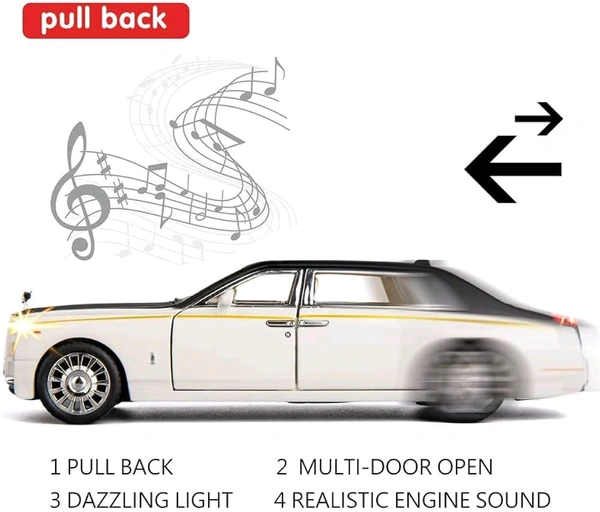 Miniature Diecast Alloy MetalPull Back Die-Cast Rolls Royce Car 1:32 New Rolls Royce  - 1:32