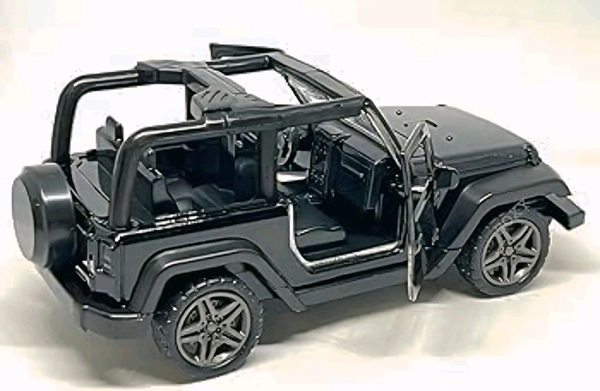  Miniature Die Cast Metal Mini Thar Car Open Door (Black) - 1:32